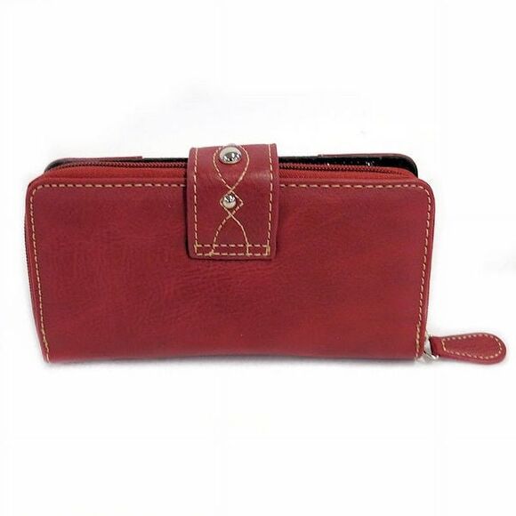 South Western Style All in One Wallet in Red - Picture 4 of 7